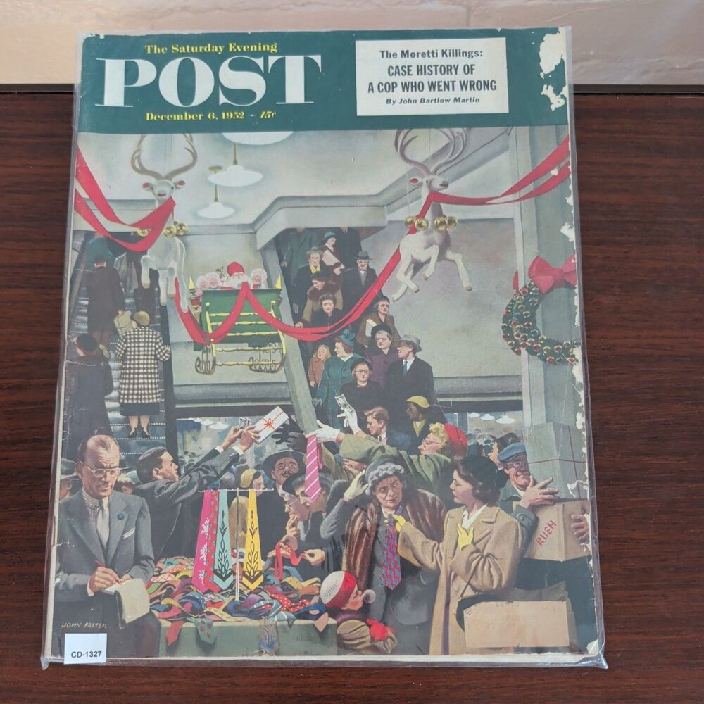 1952 December 6 THE SATURDAY EVENING POST MAGAZINE - ILLUSTRATED COVER - SP 45